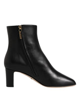 Dolce & Gabbana Black Jackie Leather Mid Calf Boots Shoes -   -  Dolce & Gabbana.